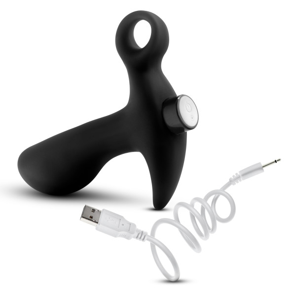 ANAL ADVENTURES PLATINUM SILICONE VIBRATING PROSTATE MASSAGER 1 BLACK - Image 9