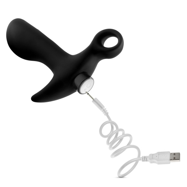 ANAL ADVENTURES PLATINUM SILICONE VIBRATING PROSTATE MASSAGER 1 BLACK - Image 10