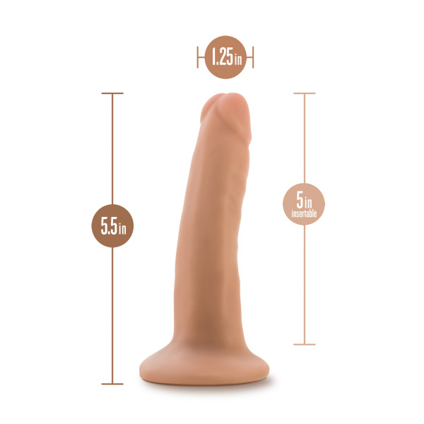 DR SKIN PLUS 5IN POSEABLE DILDO VANILLA - Image 5