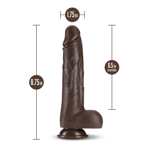 DR SKIN DR MURPHY 8IN DILDO THRUSTING CHOCOLATE - Image 5