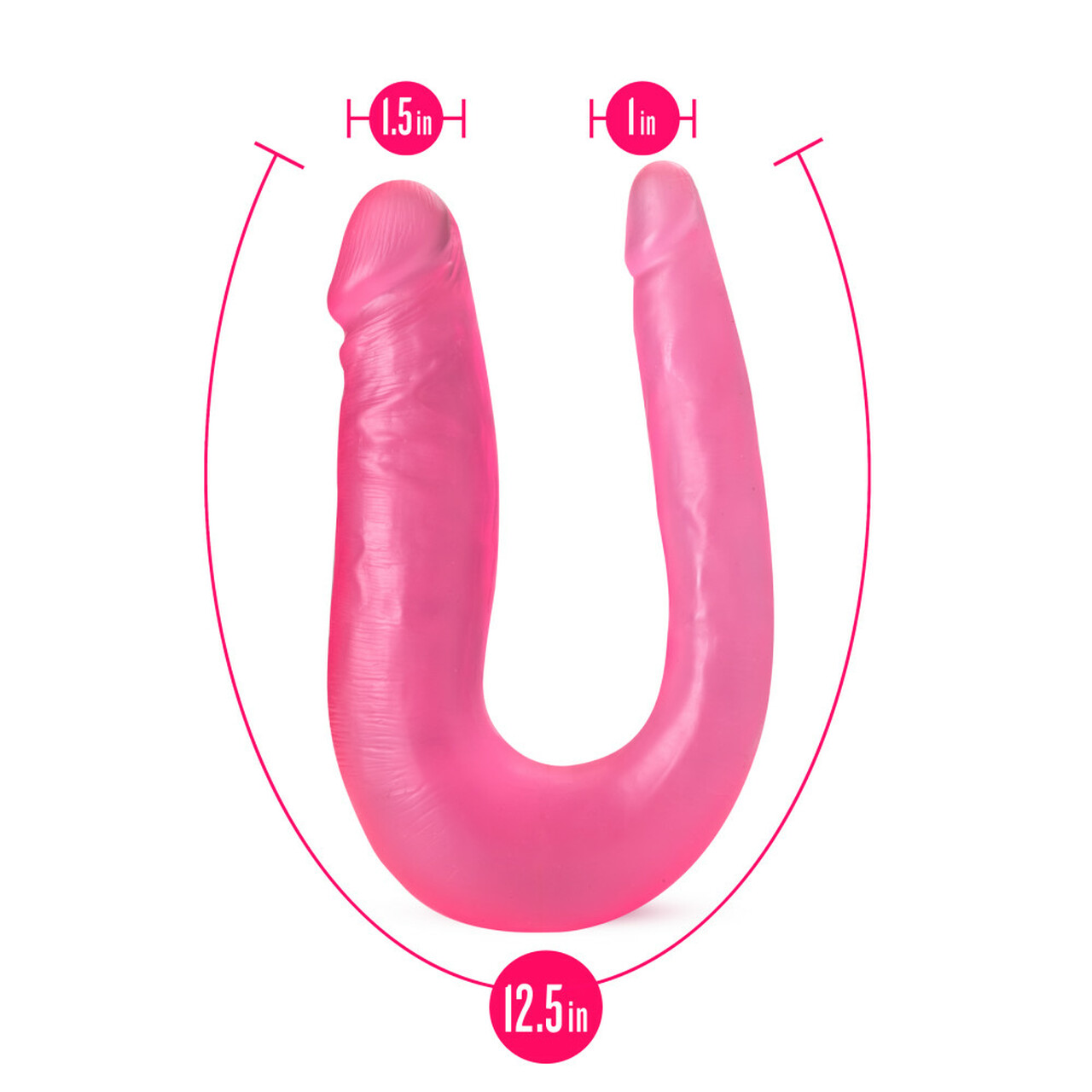 B YOURS SWEET DOUBLE DILDO PINK - Image 5