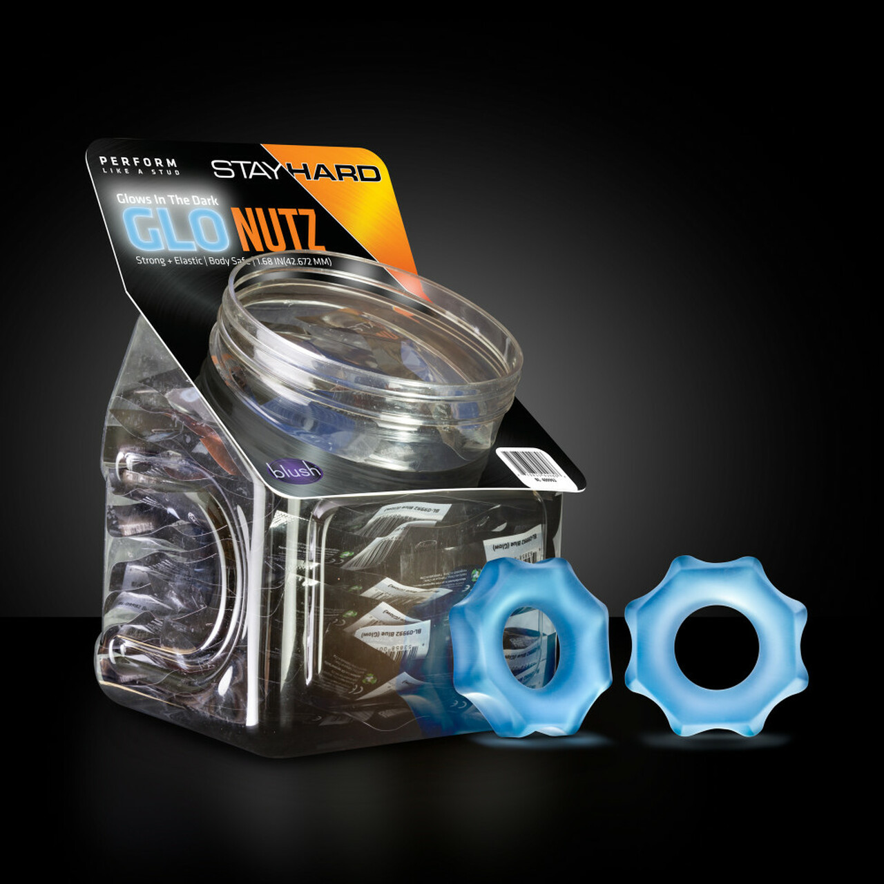 STAY HARD GLO NUTZ 40 PIECE FISHBOWL BLUE - Image 2