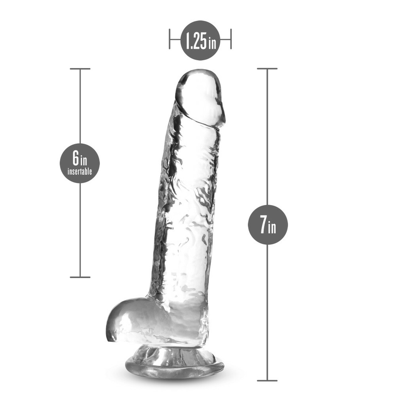 NATURALLY YOURS 7IN DIAMOND CRYSTALLINE DILDO - Image 6