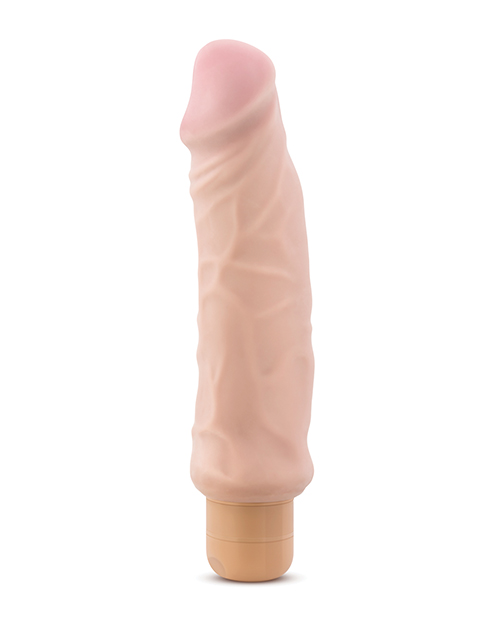 X5 9IN HARD ON VIB DILDO NATURAL - Image 2