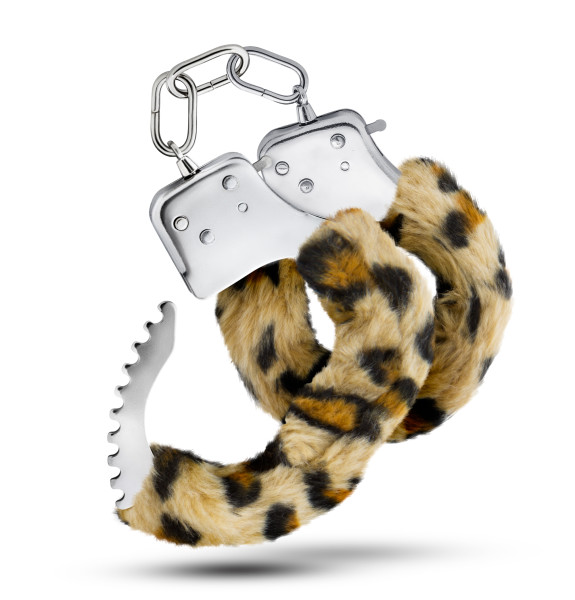TEMPTASIA FURRY LEOPARD CUFFS - Image 5