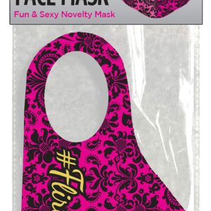 Super Sexy #Flirty Face Mask from Little Genie and Candy Prints. Super Sexy Naughty face mask. Fun and sexy novelty mask. Get a laugh with a cute risque mask. With a subtle naughty pattern
