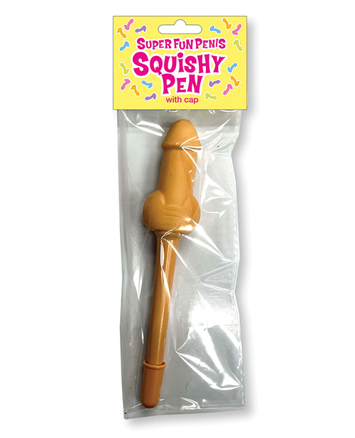Super Fun Penis Squishy Pen with Cap from Candyprints Little Genie. Get your creative juices flowing with Super Fun Penis Squishy Pen! Candyprints pens provide a sensory experience with their squishy soft ergonomic design