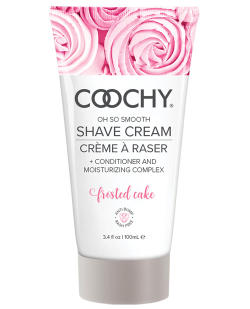 Classic Erotica Coochy Rash Free Shave Cream 3.4 fluid ounces Tube. New fragrance Frosted Cake dramatically reduces cuts