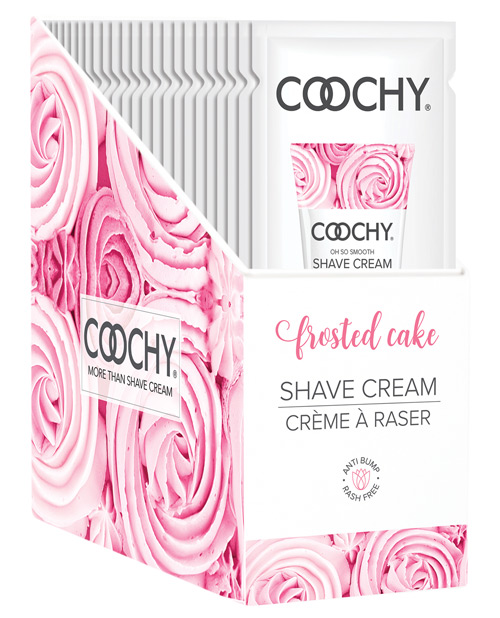 Classic Erotica Coochy Rash Free Shave Cream Foil 15ml e or .50 ounce 24 Piece Display. New fragrance Frosted Cake dramatically reduces cuts