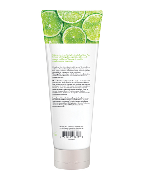 Coochy Shave Cream Key Lime Pie 7.2 fluid ounces from Classic Erotica. Coochy Rash Free Shave Cream dramatically reduces cuts