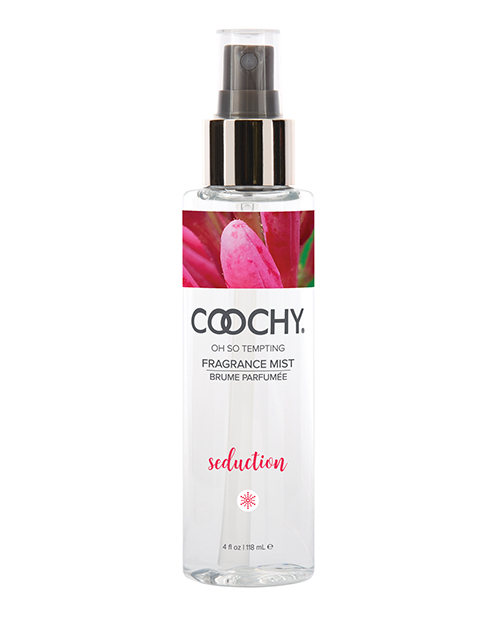 Coochy Oh So Tempting Fragrance Body Mist Seduction 4 fluid ounces from Classic Erotica. Immerse yourself in the wild and magical fragrance of Seduction. Infused with the sunny sweetness of honeysuckle