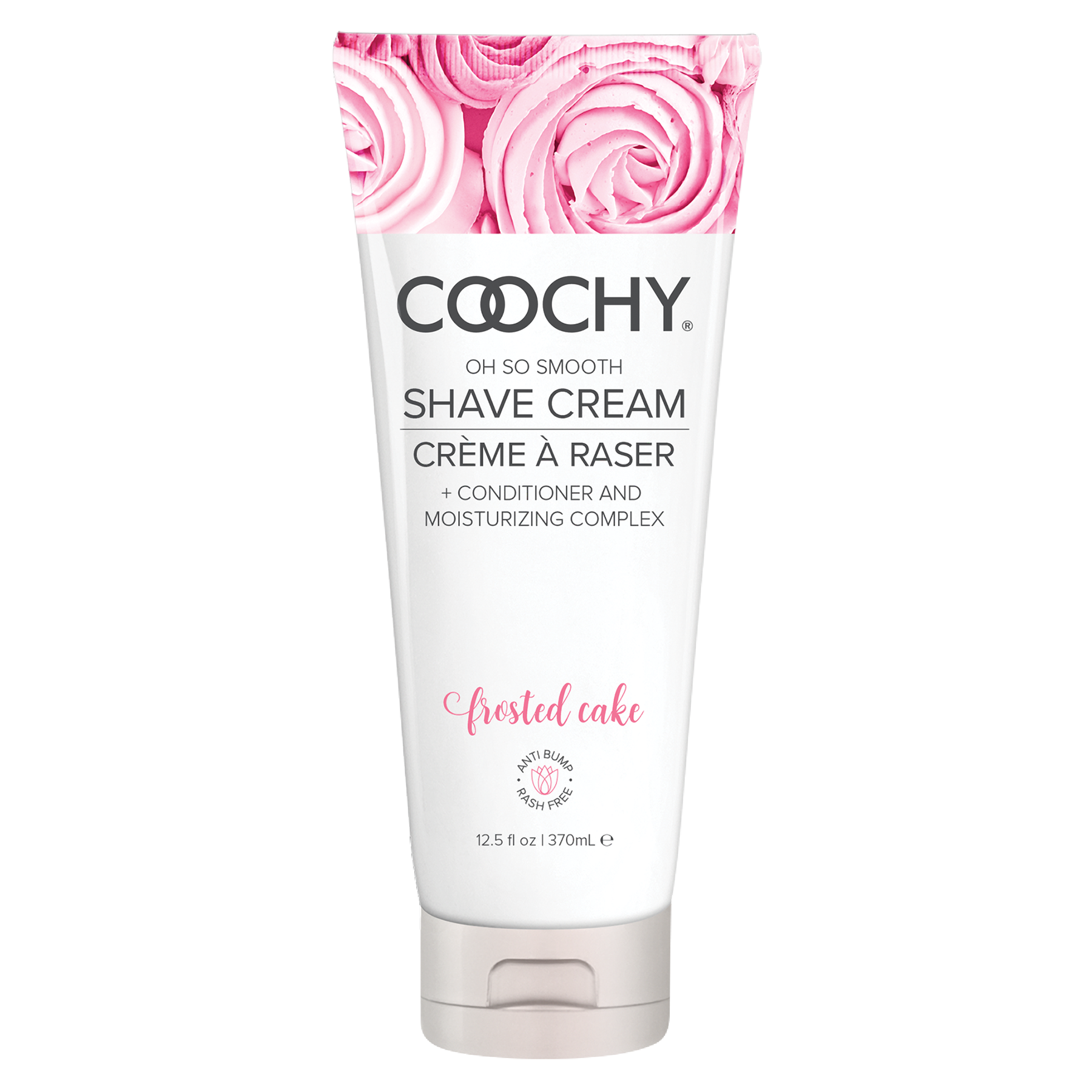 Classic Erotica Coochy Rash Free Shave Cream 12.5 fluid ounces. New fragrance Frosted Cake dramatically reduces cuts