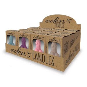 Ignite your senses and indulge in the ultimate relaxation experience with Edenâs Candles. Our exquisite 3-inch vanilla-scented candles are designed to create a soothing ambiance that will transport you to a world of bliss. Available in both the beautifu