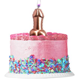 Introducing the Glitterati Metallic Pink Balloon Cake Candleâbecause who doesnât want a mini version of an oversized penis balloon on their cake? At 4 inches tall