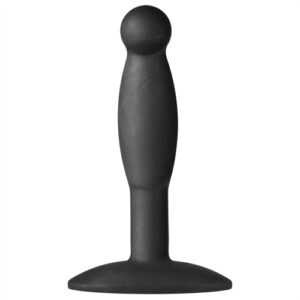 Doc Johnson Novelties line Platinum Premium Silicone The Mini's Smooth Small Black. Perfectly petite the Smooth Mini Plug in size small is made for beginners. Made of Platinum Premium Silicone this plush plug is designed to provide a satisfying yet safe e