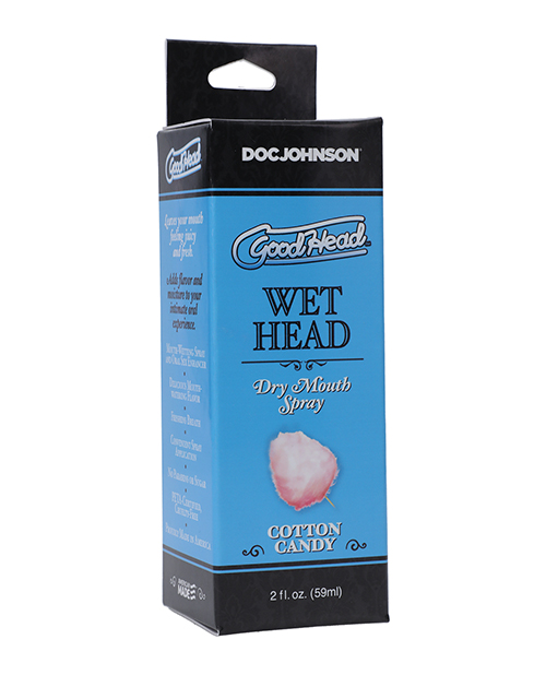 Goodhead Wet Head Dry Mouth Spray Cotton Candy 2 ounces from Doc Johnson Novelties. Banish dry mouth during oral sex with Goodhead Wet Head Dry Mouth Spray. Available in many mouth watering flavors