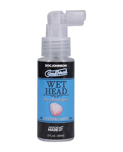 Goodhead Wet Head Dry Mouth Spray Cotton Candy 2 ounces from Doc Johnson Novelties. Banish dry mouth during oral sex with Goodhead Wet Head Dry Mouth Spray. Available in many mouth watering flavors