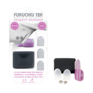 Fukuoku 12K Pink World's Original Fingertip Massager is the patented and stimulating  smallest most powerful fingertip massager. It is sleek and compact design has an adjustable finger fitting ring and it is multiple speed power sends up to 12