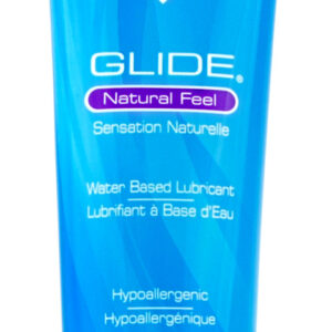 ID Glide Feel Natural Personal Lubricant. Glide Travel Tube 4 ounces. Water based formula. Ultra long-lasting. Doctor recommended personal lubricant brand. Ultra long lasting and silky smooth! Rigorously tested to ensure purity and safety. Water based and