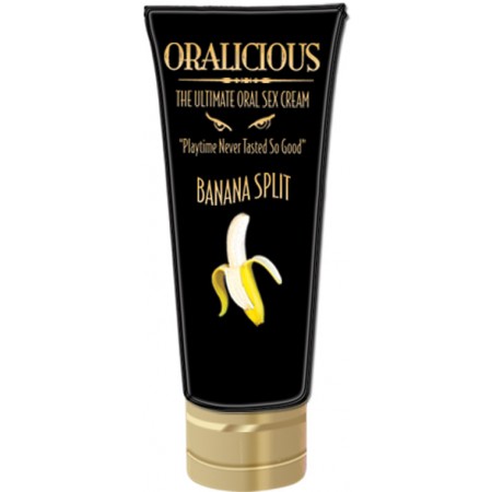 Oralicious the Ultimate Oral Sex Cream Banana Split from Hott Products. Easy to use. Spread it on and Lick it off. Bring your partner to new euphoric heights with this tasty and tantalizing oral sex cream. Experience erotic sensations beyond your wildest