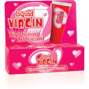 Liquid Virgin 1 fluid ounce Bottle from Hott Products. Create a tight wet sensation either through vaginal or anal use with this special tightening lube! Liquid Virgin is great for post pregnant women