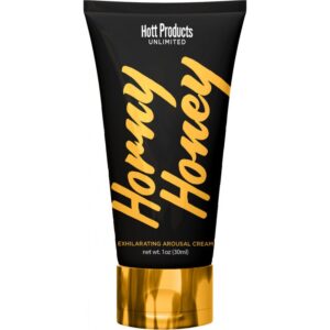 Horny Honey Stimulating Arousal Cream from Hott Products Unlimited. An exhilarating stimulating formula for him and her. Multi orgasmic passion igniter intense pleasure. Increases libido. Want to get your honey horny? Our Horny Honey arousal cream is sur