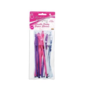 Bachelorette Party Flexy Super Straws 10 Pieces a full twelve inches long. Three bright neon colors to choose from. Party favors. Super flex tip that is fun to sip. Bachelorette Party Flexy Super Straws 10 Pieces from Hott Products Unlimited. Categories: