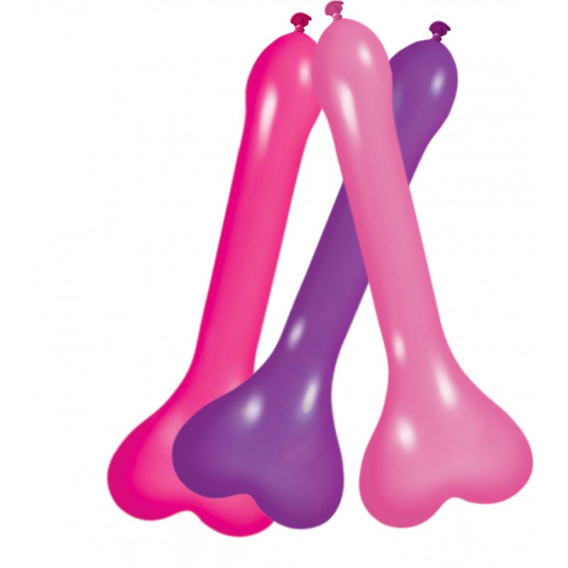 Bachelorette Pecker Balloons Assorted Colors 6 pieces box from Hott Products Unlimited. Now you can blow up your party fun with the Pecker Party Balloons. These hilarious pecker shaped balloons really have what it takes your party the center of attention