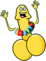 Candy Cock Ring 50 Pieces Display Point of Purchase from Hott Products Unlimited. Lick