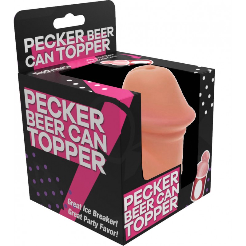 Pecker Beer Can Topper from Hott Products Unlimited. Great ice breaker. Great party favor. Simply Snap on to any can of your favorite beverage