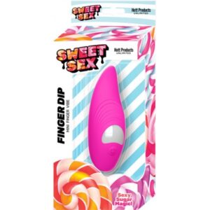 Sweet Sex Finger Dip Finger Vibrator Magenta Pink from Hott Products Unlimited. Finger Dip - Mini Finger Vibe. Sweet Sex adult toy line was created for those looking to add a little extra Sexy Sugar Magic to intimate play time! Each adult toy in the Sweet