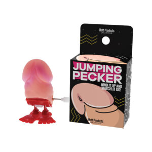 Jumping Pecker Party Toy from Hott Products Unlimited. Wind it up and watch it go. Adults only please. Great adult party supply. No batteries required. Wind up power. Categories: Party Games