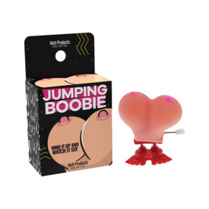 Jumping Boobie Party Toy from Hott Products Unlimited.  Wind it up and watch it go. Adults only please. Great adult party supply. No batteries required. Wind up power. Categories: Party Games