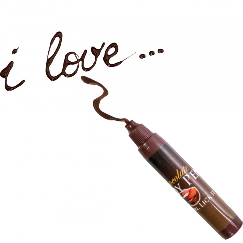Milk Chocolate Body Pen from Hott Products Unlimited. Write your most intimate secret desires on your favorite place on your partnerâs body and let the fun begin! Write It On