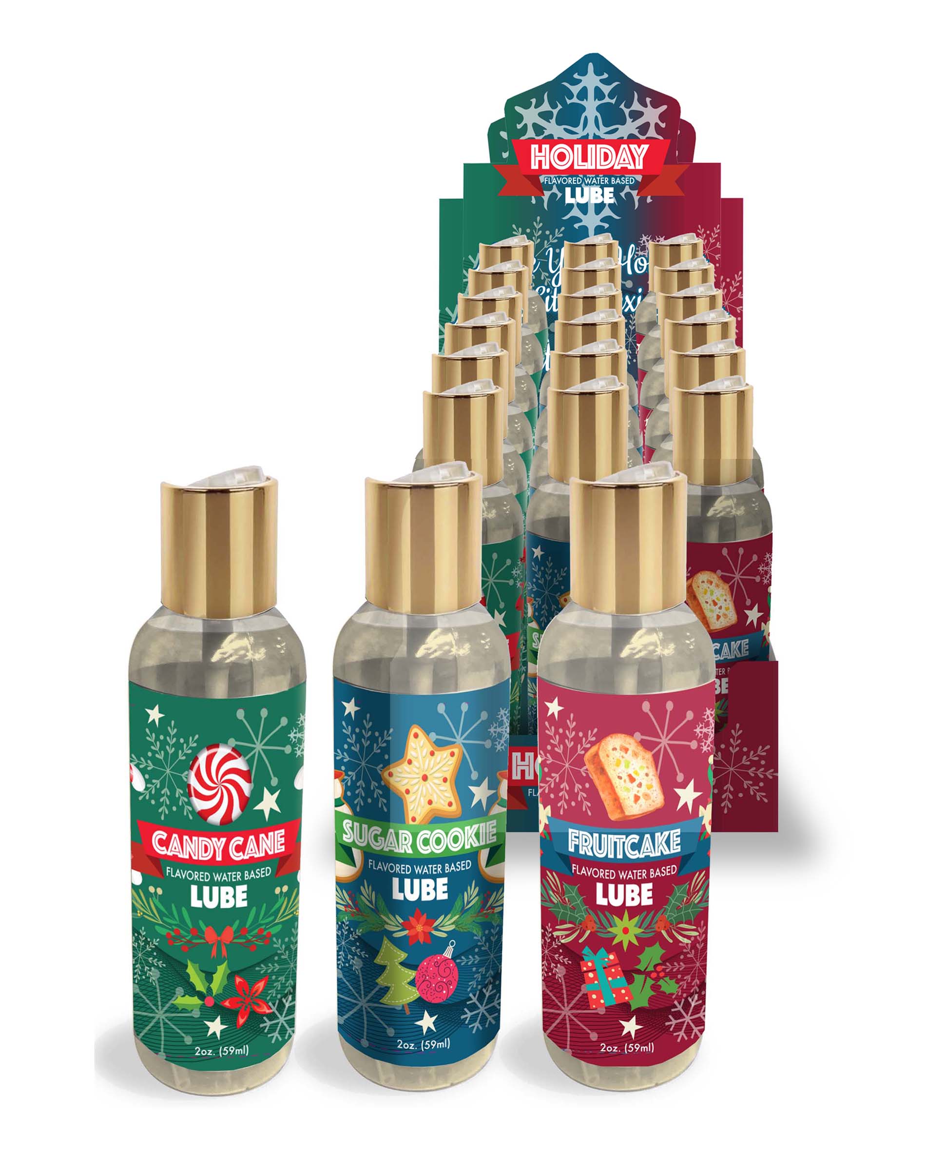 Get ready to jingle your bells with Little Genieâs New Holiday Lubricant POP Display! This water-based lubricant is a festive feast of flavors