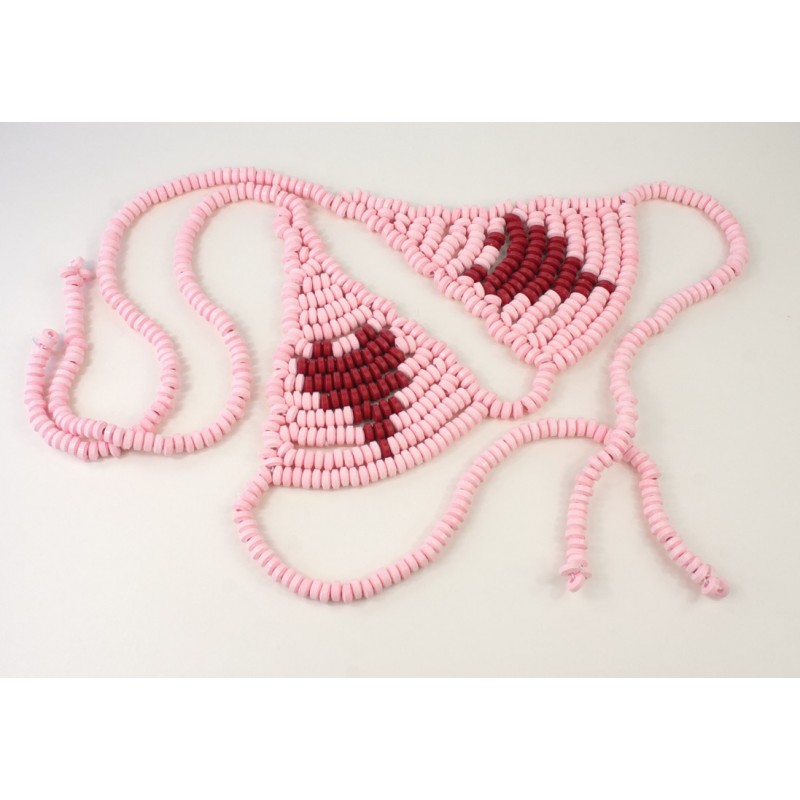 Lovers Candy Bra from Hott Products Unlimited. Candy G-String Bra for Lovers! Heart shape design and tasty treat. Features: edibles