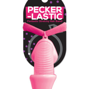 Pecker Lastick Hair Tie Pink from Hott Products Unlimited. Fantastic stretchy hair band. Be the center of attention wherever you go when you proudly where your super stretchy Pecker Lastic Pecker Fantastic Hair Band! Can be used for pony tail or wear like