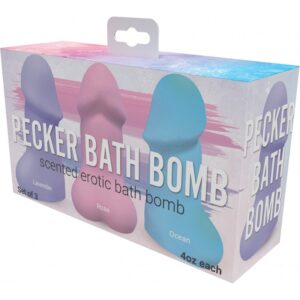 Pecker Bath Bomb 3 Pack Scented Lavender