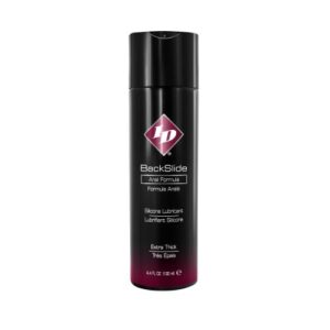 ID Backslide Anal Formula Personal Lubricant. Backslide is one of ID's most creative formulas because it was made with a specific use in mind. They have spent two years developing Backslide to create this uniquely blended formula to make every anal experi