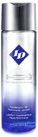 ID Free Water Based Personal Lubricant 4.4 fluid ounces. Water Based Personal Lubricant is Glycerin Free and Paraben Free
