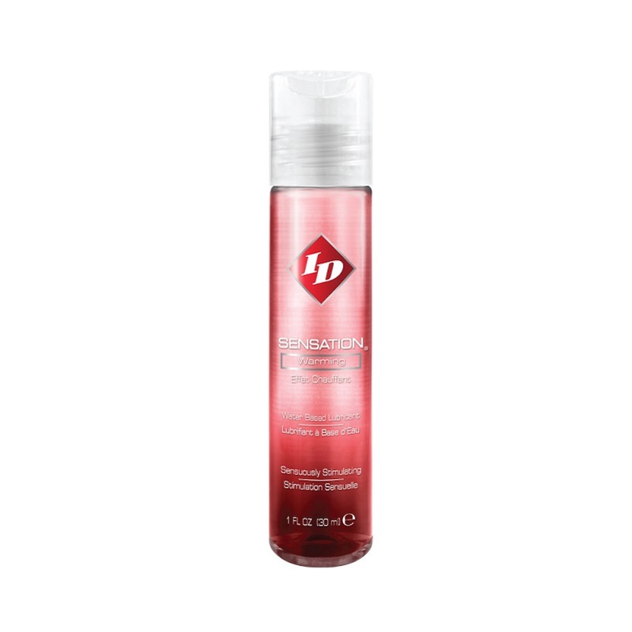 ID Sensation Lubricant from Westridge Laboratories 1 fluid ounce. Sensually stimulating. Improved formula. Warming Lubricant! Wild Warmth! ID Sensation Warming Liquid warms on contact