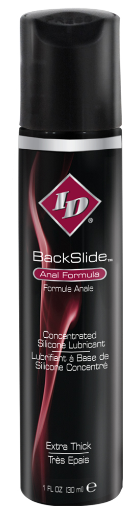 ID Backslide Anal Formula Personal Lubricant. Backslide is one of ID's most creative formulas because it was made with a specific use in mind. They have spent two years developing Backslide to create this uniquely blended formula to make every anal experi