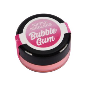 Nipple Nibblers Cool Tingle Balm Bubble Gum from Classic Erotica. Add a new level of cool to foreplay with Nipple Nibblers cool balm. The kissable formula provides a tasty and playful twist for enhanced arousal. Features: cool burst