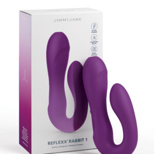 JimmyJane Reflexx Rabbit 1 Vibrator from Pipedream Products. The unique u-shape design of the vibrator is more than just for looks  it hugs your pelvic region to deliver the perfect amount of pressure. Both your G-Spot and Clitoris will be simultaneously