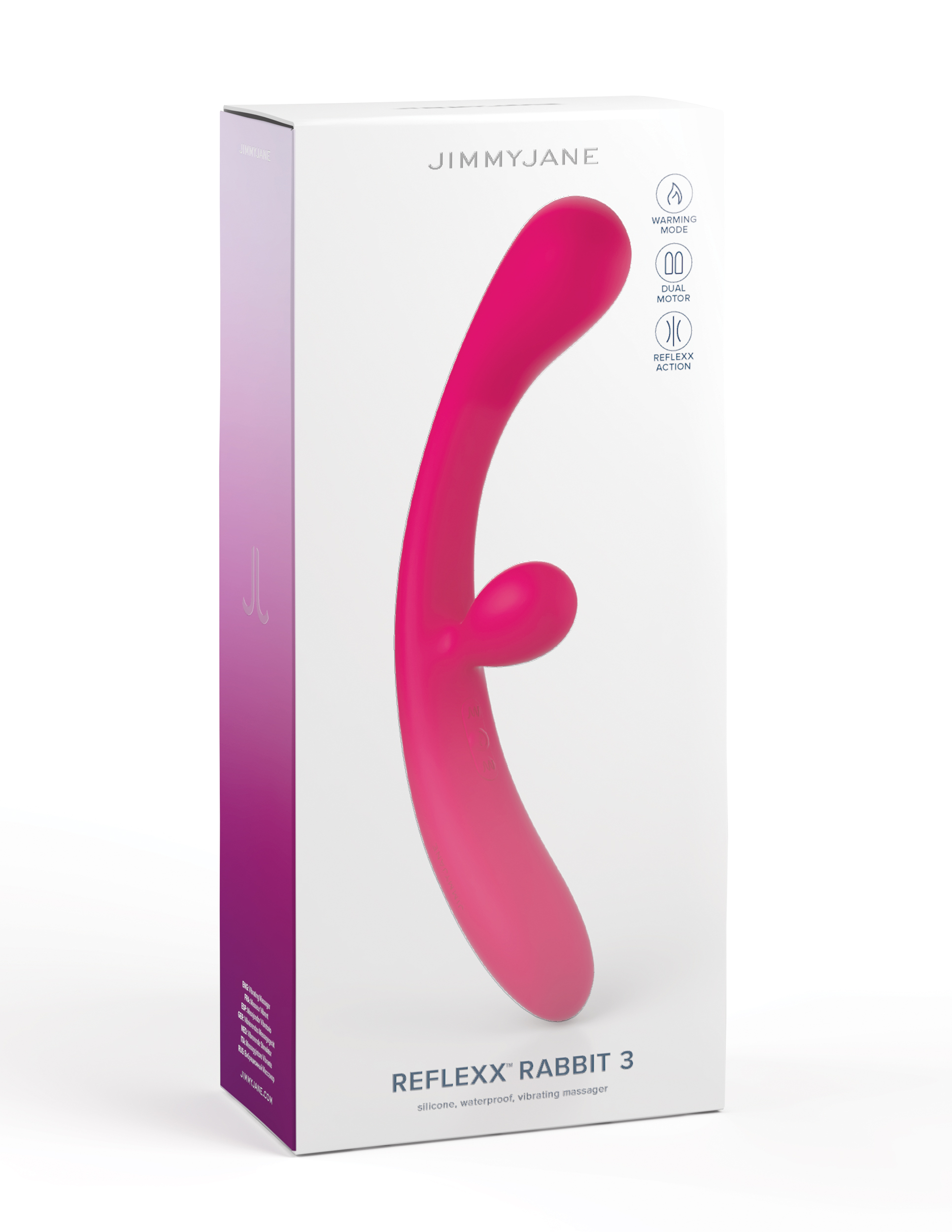 JimmyJane Reflexx Rabbit Vibrator 3 from Pipedream Products. Looking for the type of vibrator that just feels right? You know