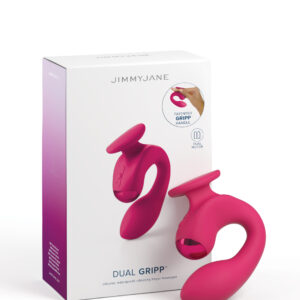 JimmyJane Dual Gripp Clitoral and G-Spot Vibrator from Pipedream Products. Featuring an innovative holder