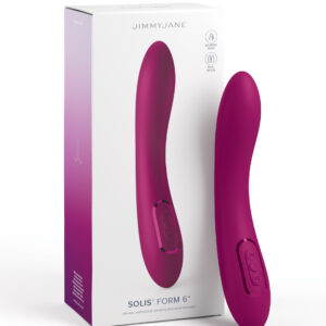 The JimmyJane Solis Form 6 offers unique and powerful stereophonic vibrations that will leave you feeling deeply satisfied. The smooth Silicone exterior feels amazing against the skin