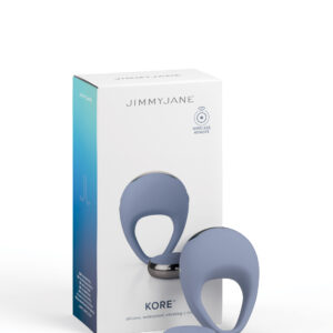 JimmyJane Kore Remote Control Vibrating Cock Ring from Pipedream Products. High tech pleasure meets intuitive design with our Vibrating Silicone Kore Cock Ring. Complete with a powerful vibrating motor