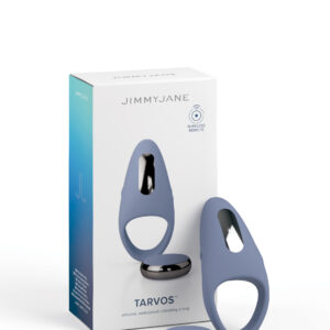 JimmyJane Tarvos Vibrating Remote Control Cock Ring from Pipedream Products. High tech pleasure meets intuitive design with our Vibrating Silicone Tarvos Cock Ring. Complete with a powerful Vibrating motor that can be flipped around for clitoral or perine