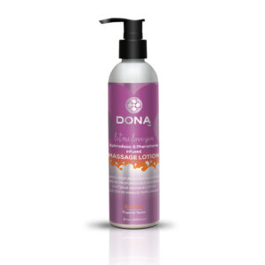 System JO DONA line Let Me Love You Massage Lotion Sassy Tropical Tease 8oz. Massage Lotion seduces the senses. DONA Scented Massage Lotion is a silky blend of aphrodisiacs and pheromones and supple aromas will leave skin beautifully scented and irresisti